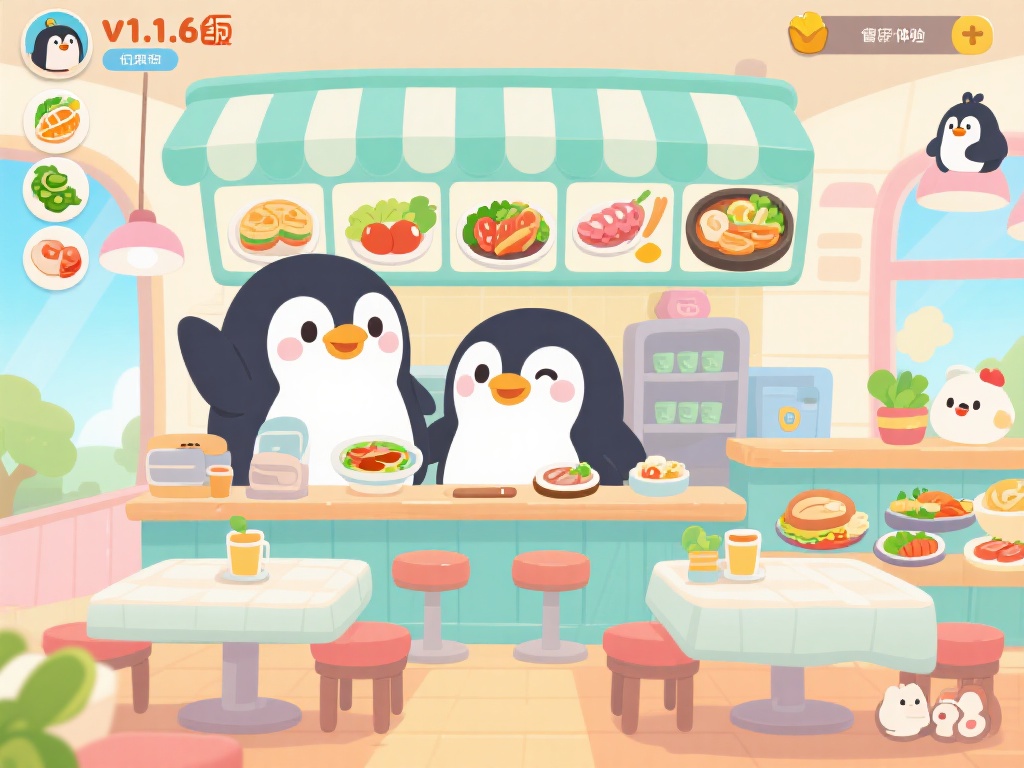 企鹅餐厅app-企鹅餐厅v1.1.6-绿色先锋下载 清新萌趣设计 打造独特经营体验
企鹅餐